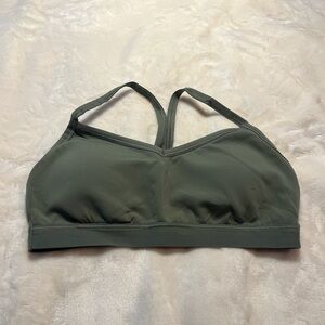 Aerie Olive Green Racerback Sports Bra